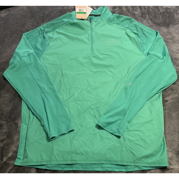 Nike Other - XL Nike Run Division Flash Element 1/2 Zip Running Top Green Mens DD6028-372